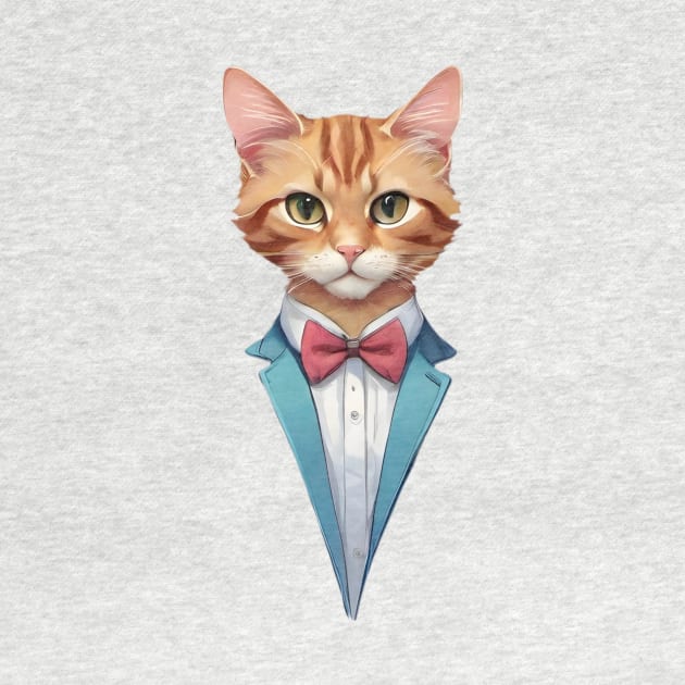 Fancy Cat with Bowtie no.9 by Donperion